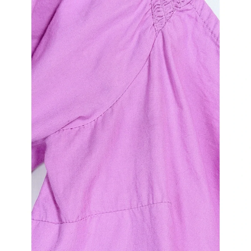 Free People Veronica Sweetheart Pink Babydoll Peplum Top XS